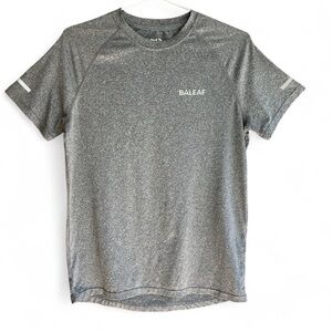BALEAF Men’s Gray Performance Fitness T-Shirt Activewear Size Small